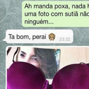 O Exemplo Do Mau Exemplo De Como Pedir Nudes No WhatsApp Vagando Na Net